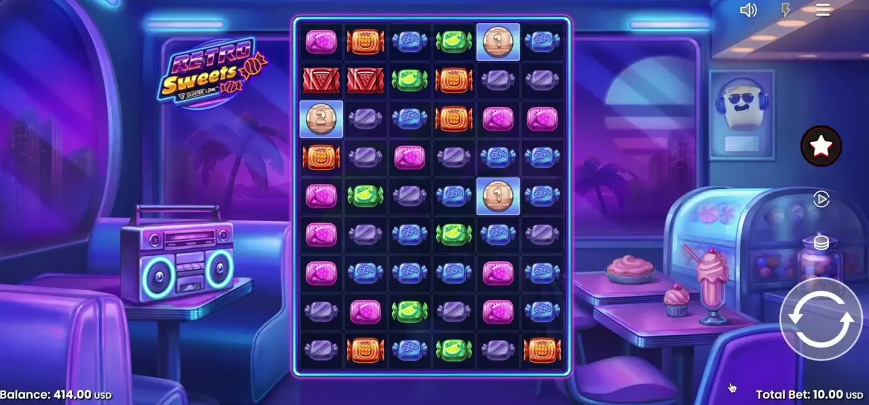 Imagen de portada de Retro Sweets, tragamonedas de Push Gaming